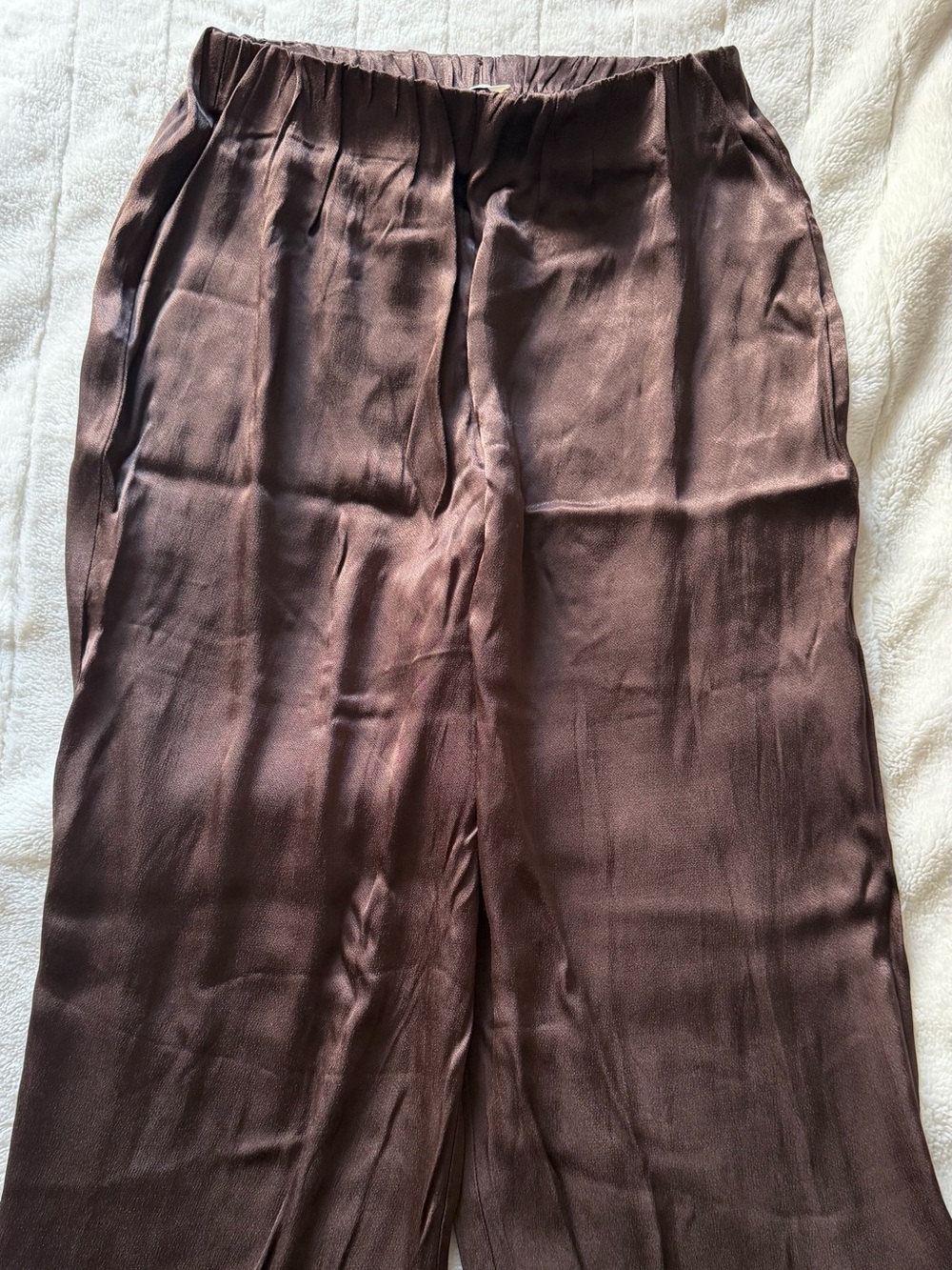 DISSH Nikki Bitter Choc Satin Bias Pant